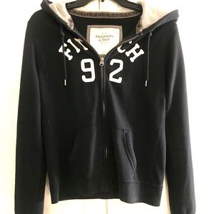 Abercrombie & Fitch Navy Blue Hoodie sz L